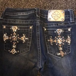 Miss me jeans. Mid-rise skinny. Size 28 inseam 31